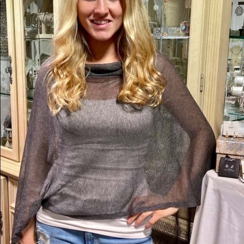 Sheer poncho
